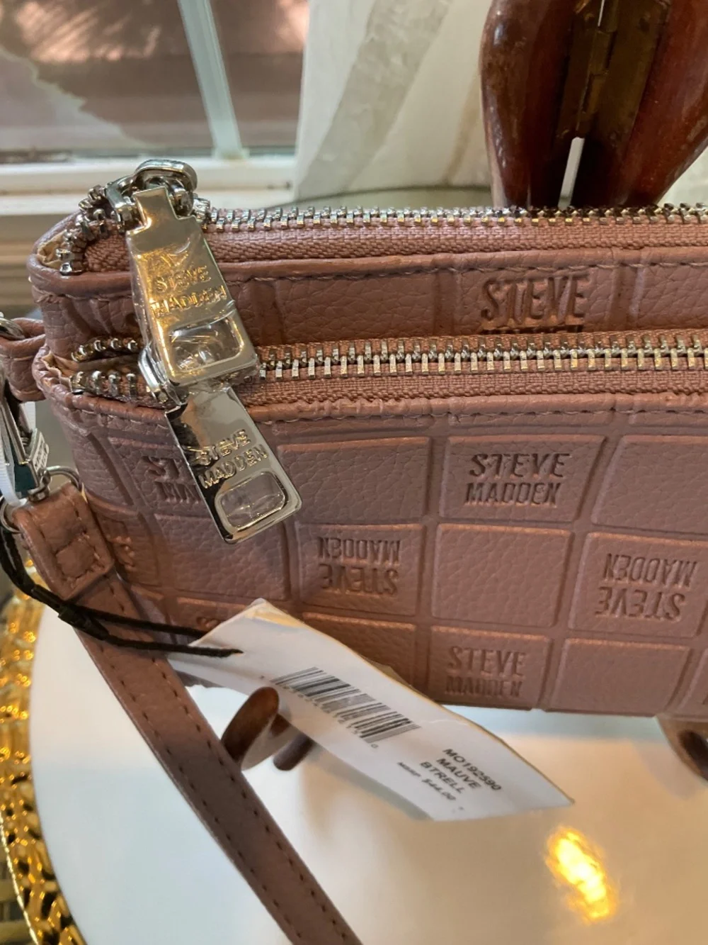Steve Madden Mauve Colored Wristlet Wallet NWT